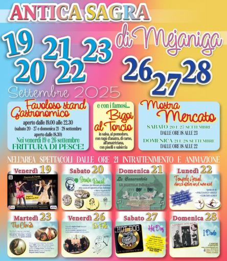 Mercatini dell'Antica Sagra di Mejaniga
